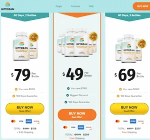 Leptozan pricing details